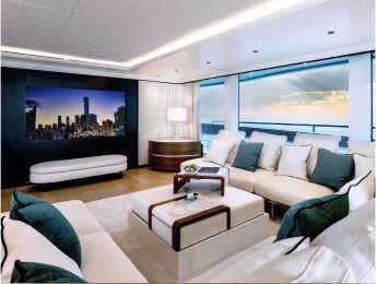 Yacht Outdoor Lounge Area