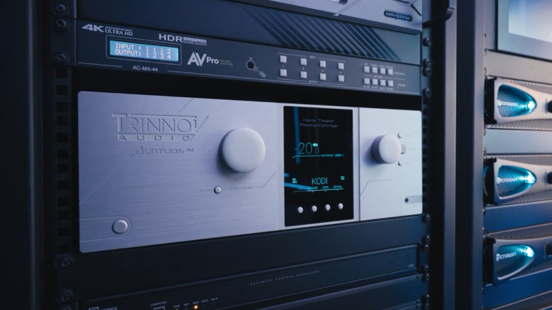 Anthem AV processor and amplifier luxury home cinema